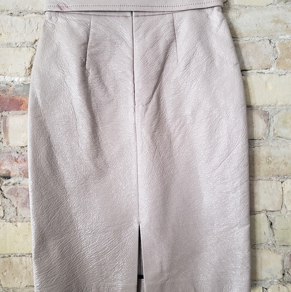 Dorothee Schumacher faux leather like skirt nude light pink size 2 - Picture 2 of 11